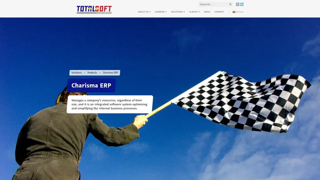 Charisma ERP screenshot