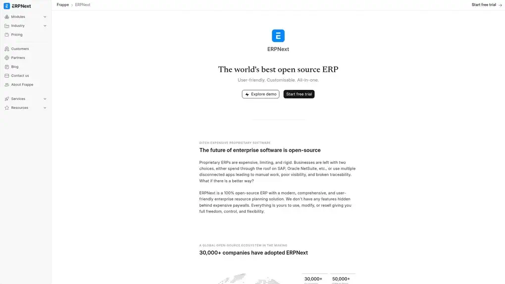 ERPNext screenshot