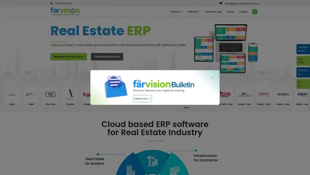 Farvision ERP screenshot