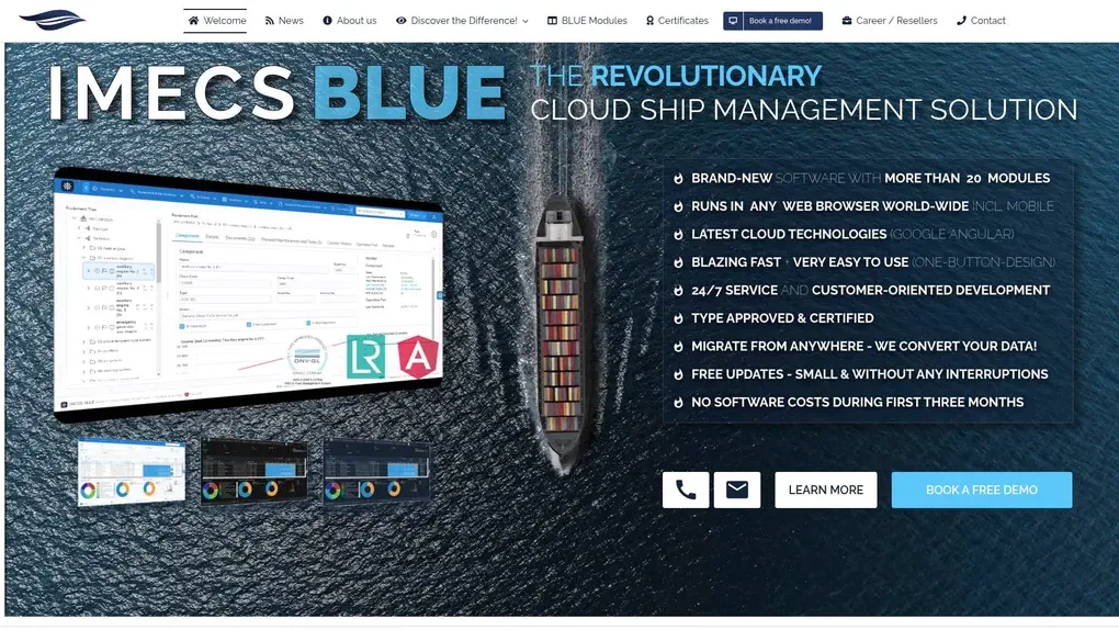 IMECS ERP screenshot
