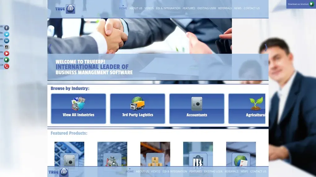 TrueERP screenshot